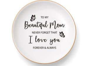 Friendship Gifts for Women Best Friend - Ceramic Jewelry Dish Tray Presents for Female Firends Bestie Sister Coworkers Birthday Mothers Day