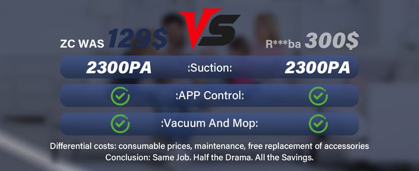 Robot Vacuum and Mop Combo, 2-in-1 Robot Vacuum Cleaner, Perfect for Pet Hair, Hard Floor and Carpet, Anti-Bump, Anti-Fall, App, Voice and Remote Control