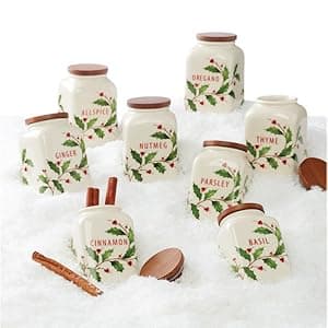 Lenox Serveware, Hosting The Holidays Cheese Plate & Knife Set, Service for 1, Ivory Porcelain, Dishwasher Safe, 6.75 Inch Diameter, Christmas Decorations, Christmas Decor (White/Green/Red, 2 Pieces)