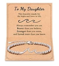 Tarsus Birthday Gifts for Women, Through The Waves of Life, Birthday Bracelet for Women Friend Sister Daughter Mom Grandma...