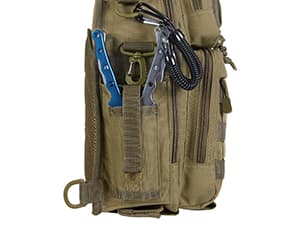 Piscifun Fishing Backpack with Rod Holder, Lightweight Sling Bag Storge Gear and Equipment