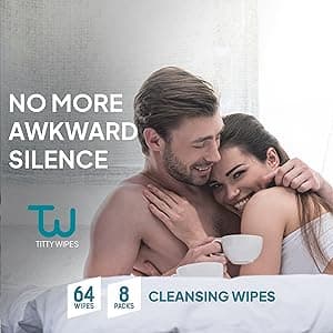 Titty Wipes Gifts for Girlfriend Unique Funny Gag Gifts for Women, Intimate Wipe for Women, Couples Sexy Gift Sets, Girlfriend Gifts, Bachelorette Gift for Bride, Bridal party Gift,1 Pack-64 Wipes