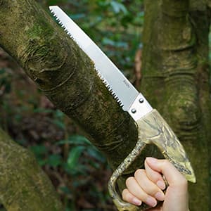 GVDV Hunting Knife Set - 14 Pieces, Portable Butcher Game Processing Kit for Men, Field Dressing Kit with Gut Hook Skinner Knife, Caping knife, Axe, Wood/Bone Saw, Spreader, Gloves, Gifts for Men