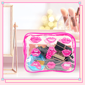 Cunno 6 Pcs Makeup Bags Gifts for Women Preppy Boho Smile Face Flamingo Clear Makeup Bags Cosmetic Transparent PVC Travel Toiletry Organizer(Boho Style)
