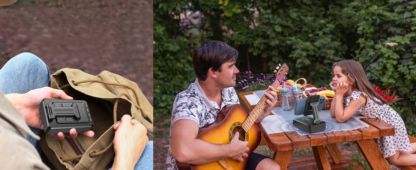 Cell Phone Stand with Wireless Bluetooth Speaker and Anti-Slip Base HD Surround Sound Perfect for Home and Outdoors with Bluetooth Speaker for Desk Compatible with iPhone/ipad/Samsung Galaxy