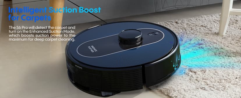 Robot Vacuum and Mop with Self-Empty Base: 5000Pa Suction, LiDAR Navigation, Smart Obstacle Avoidance, Home Mapping, No-Go Zone, 60-Day Hands-Free, Idear for Homes with Pets, Carpet & Hard Floors