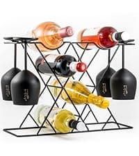 Gusto Nostro Marble Wine Chiller Bucket - 750ml Wine Bottle Cooler and Champagne Chiller for Party, Kitchen, Bar Cart Decor to Chill & Keep Bottles Cold with Unique Wine Lovers Gift Box (White)
