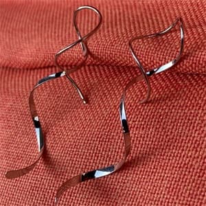 Earrings for Women Spiral threader earrings hand bent dangle earrings for women,suitable for gift giving, perfect for your birthday party, Christmas, gift giving.