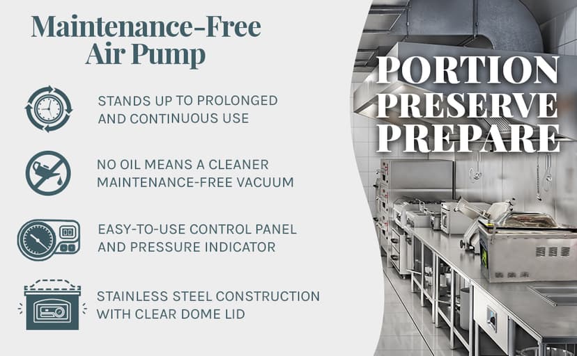 VacMaster VP210 Maintenance-Free Chamber Vacuum Sealer with 10.25” seal bar