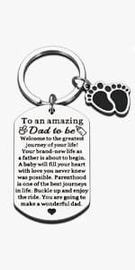 New Dad Gifts for Men: First Fathers Day Keychain