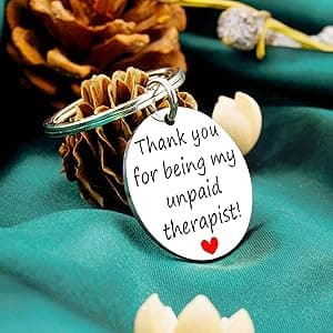 Funny Gifts For Women Best Friend Birthday Gifts Appreciation Keychain For Best Friends Bestie Sister Bff Friend Gift For Women Christmas Gift Unique Thank You For Being My Unpaid Therapist Jewelry