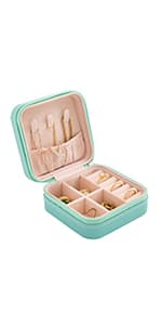 KElofoN Travel Jewelry Case and Organizer with Mirror - Gift for Women and Girls