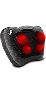 VIKTOR JURGEN Christmas Gifts for Women & Men, Shiatsu Neck and Shoulder Massager with Heat Deep Tissue Kneading Sports Recovery Massagers for Back, Foot, Relaxation Gifts for Wife, Husband, Him, Her