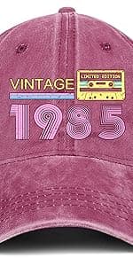 40th Birthday Gifts Women Men 1985 Hats Vintage 1985 Baseball Cap 40th Birthday Gifts for 40 Year Old Father Mothers Day