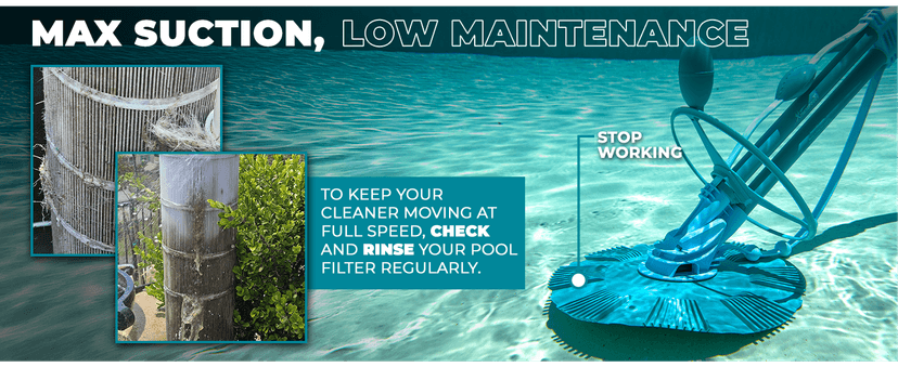 XtremepowerUS Premium Automatic Suction Vacuum-generic Climb Wall Pool Cleaner Sweeper In-Ground Suction Side + Hose Set