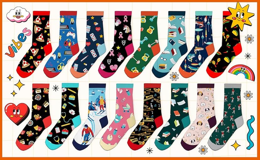 ZAGKOO Gifts for Teachers, Nurses, Bosses, Coaches - Funny Novelty Socks for Men, Women - Christmas, Thank You Gift Ideas