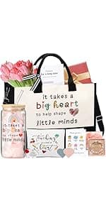 Best Teacher Appreciation Gifts,20 OZ Insulated Tumbler for Women Teacher,Unique Gift Ideas from Students - Funny Socks Thank You Basket Box for New Teachers,Christmas Gifts for Teachers