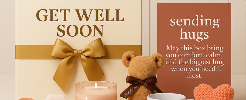 Get Well Soon Gift Baskets for Women - After Surgery Recovery Care Package for Women, Self Care, Thinking of you and Feel Better Gifts - Sympathy Box for Sick Friend Post Surgery
