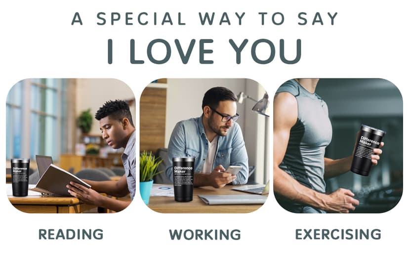 Grifarny Difference Maker Definition Tumbler Mug - Thank You Gifts for Men, Women - Appreciation, Inspirational Gifts for Boss, Employee, Teachers, Assistant Principal, Coworkers