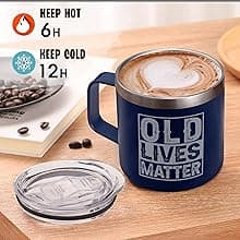Old Lives Matter Mug Dad Tumbler - Old Man Gifts for Older Men Gag Gift for Older People Gifts for Elderly Men - Elderly People Seniors Birthday Fathers Day 14oz Stainless Steel Tumbler With Lid