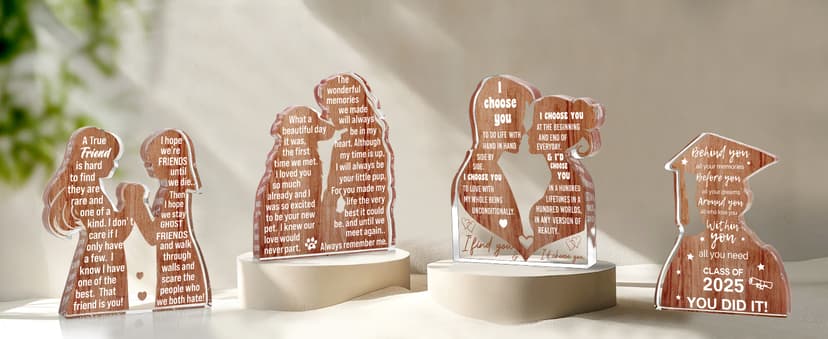 Friend Birthday Gifts for Women Friendship Best Friend Soul Sister Female Bestie BFF, Mothers Day Christmas Valentines Gifts Friends Forever Inspirational Cheer up Thank You Friend Plaque