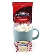 Hot Cocoa Bar Kit by Happy Packs, Includes Hot Cocoa Mix, Mini Marshmallows, Crushed Peppermint Candy, Chocolate Chips, White Chocolate Chips & Christmas Sprinkles, Premium Hot Chocolate Gift Sets