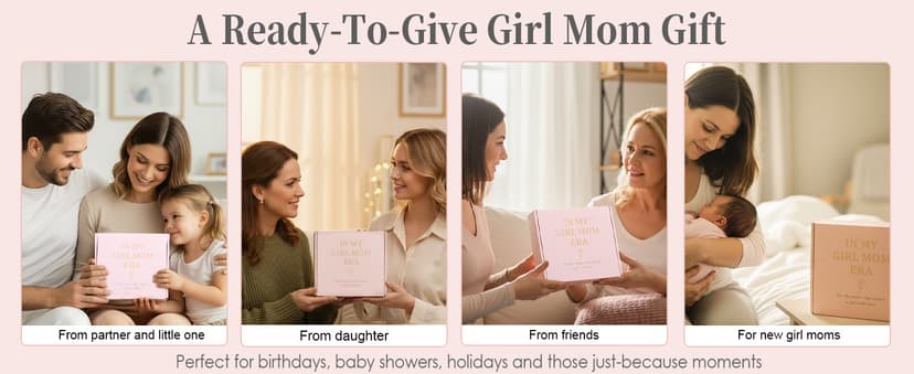 Gifts for Mom from Daughter – Girl Mom Gift Box for Women – Relaxing Self Care Present to Make Mama Feel Loved and Appreciated