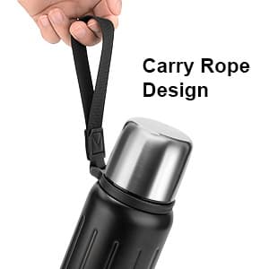 Vacuum Insulated Bottles with Cup 800ml/27oz Stainless Steel Hot Thermo Bottles for Cold and Hot Drinks Water Coffee Thermo with Cup (DarkGreen,800ml)