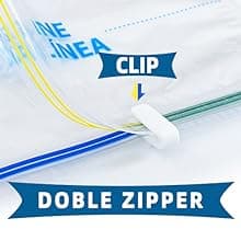 HIBAG Vacuum Storage Bags, 30-Pack Space Saver Vacuum Storage Bags, Vacuum Seal Bags for Clothing, Clothes, Comforters and Blankets (30C)