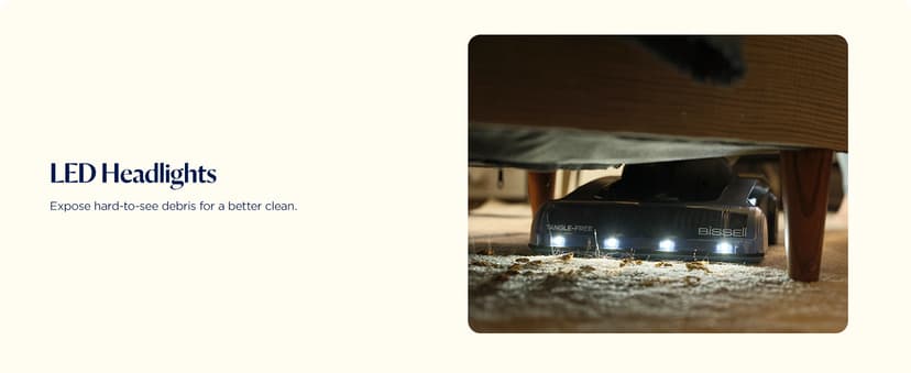 Bissell CleanView Max Tangle-Free with LED Headlights, Active Extension Wand, Tangle-Free Brush Roll, Included pet Tools, 4072L