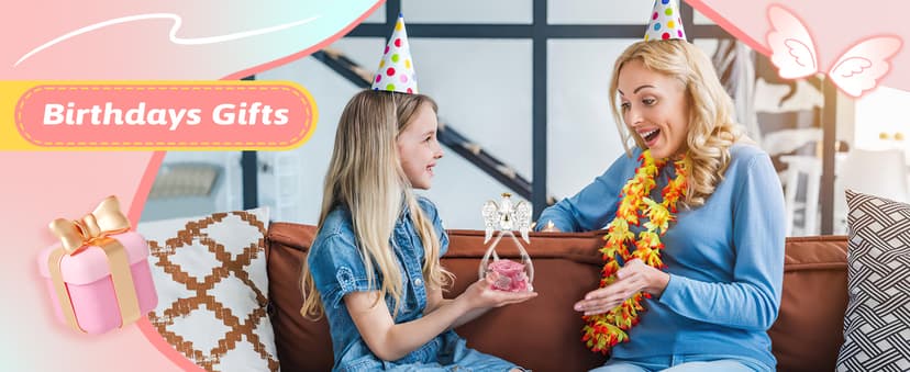 Miofula Preserved Flower Rose Birthday Gifts for Mom, Angel Figurines with Forever Real Rose Gifts for Her Mom Grandma, Unique Angels Gifts for Mothers Day Christmas Anniversary Birthday (Red)