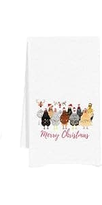 Christmas Cake Kitchen Dish Towels, Baking Christmas Tree Hand Towels Decorative for Farmhouse Kitchen Table, Cute Xmas Trees Gifts for Women Girls for Mom Hostess 16x24