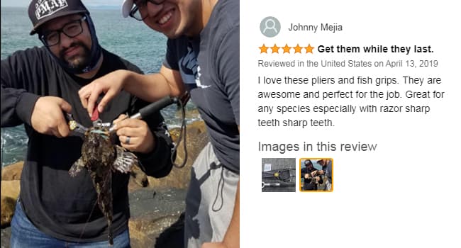 ZACX Fish Lip Gripper Pliers - Upgraded Muti-Function Hook Remover and Split Ring Pliers for Fly Fishing, Ice Fishing, Fishing Gear - Gift for Men (Package B)