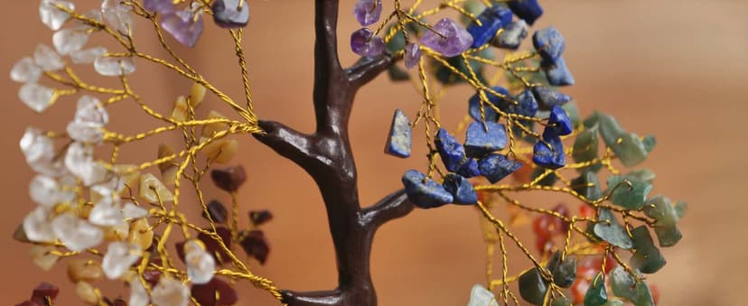 YATSKIA 7 Chakra Tree of Life, Crystals and Healing Stones, Birthday Gifts for Women - Crystal Tree for Positive Energy, Home Office Decor, Spiritual Gifts for Women