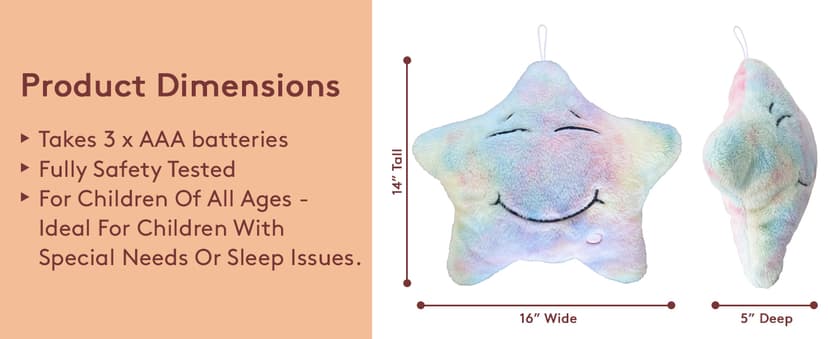 Musical Star Plush Sensory Light Up Newborn Autism Toys - Twinkle Twinkle Little Star Sensory Toys for Autistic Children