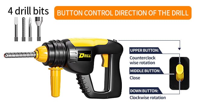 Deejoy Tool Set with Tool Box & Electronic Toy Drill, Pretend Play Kids Construction Kits for Kids Ages 3-5 Years Old, Toddler Boy Toys(Orange)