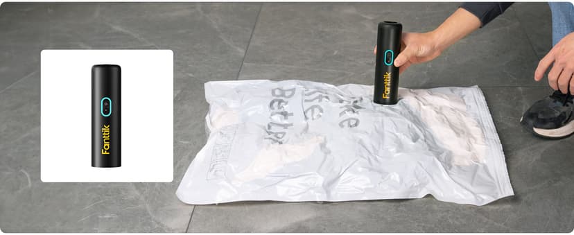 Fanttik Slim V8 APEX Car Vacuum, 4-in-1 Portable Mini Cordless Vacuum with 19000pa Suction Power, Type-C Charge, 2 Suction Modes, Handheld Vacuum for Small Jobs, Car, Office Desk, Keyboards (Black)