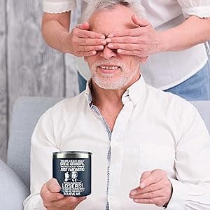 Gifts for Grandpa from Granddaughter, Grandson, Grandchild on Christmas- Grandpa gifts for Christmas - Grandparents Gifts - Birthday Gifts for grandpa -14oz Stainless Steel Mug - Insulated