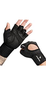 ATERCEL Workout Gloves for Men and Women, Exercise Gloves for Weight Lifting, Cycling, Gym, Training, Breathable and Snug fit