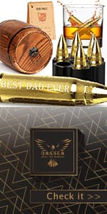 Gifts for Men Dad Husband, Christmas Anniversary Birthday Gifts for Him Boyfriend, Reusable Stainless Steel Whiskey Stones and Whiskey Glasses Set, Cool Burbon Scotch Cocktail Set Gifts