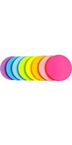 SIMONA Heart Shape Sticky Notes 8 Color Bright Colorful Sticky Pad 75 Sheets/Pad Self-Sticky Note Pads