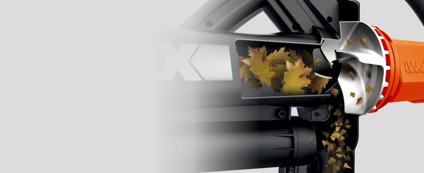 WORX Trivac 3-in-1 Electric Leaf Blower for Lawn Care, Leaf Mulcher/Leaf Vacuum with Bag, 350 CFM & 210 MPH, Leaf Shredder with Metal Impeller, Reusable Bag Included, Corded, WG505.2