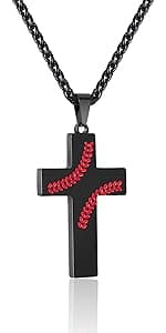 Zocomi To My Son Dad Brother Husband Grandson Grandpa Boyfriend Man Dog Tag Cross Necklace Christian American Flag Birthday Graduation Gifts Jewelry for Men Boys