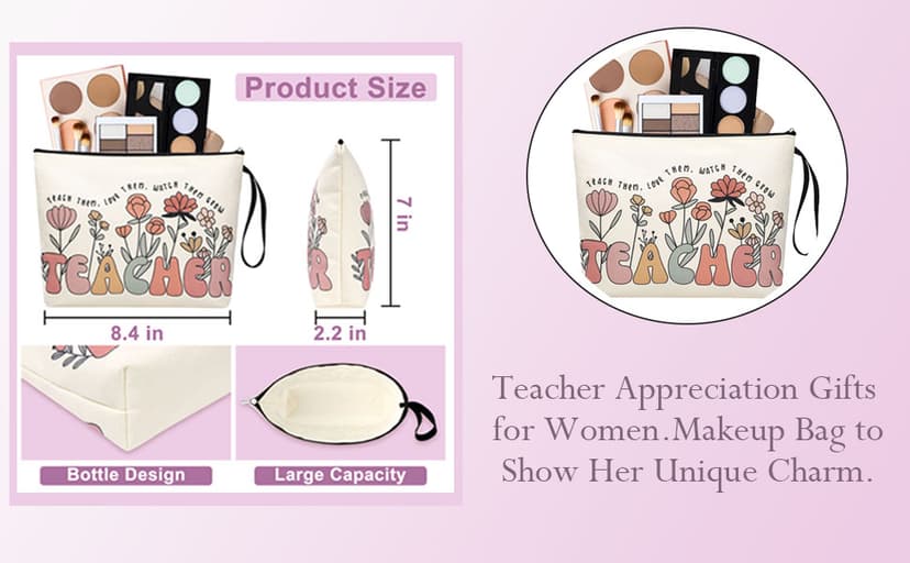 Teacher Gifts for Women, Christmas End of Year Thank You Appreciation Retirement Gifts for Teachers Women Basket Set of 9