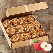 Fruit Danish Pastries | Christmas Holiday Corporate Food Gifts in Gift box |12 Individually Wrapped ASSORTED Fruit Filled Cinnamon Buns | Halloween, Thanksgiving-Stern’s Bakery