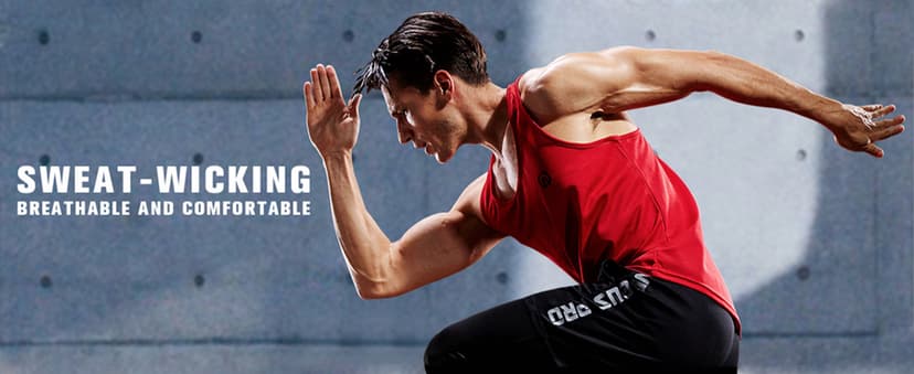 NELEUS Men's 3 Pack Dry Fit Y-Back Muscle Tank Top