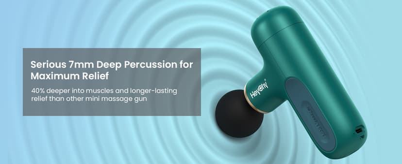 Super Mini Massage Gun, Percussion Deep Tissues Muscle Massager, Compact Sports Travel Massage Gun, Portable Handheld Massager for Office Gifts for Her, Home, Athletes