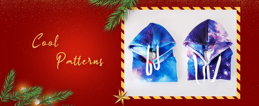 SANKILL Graphic Hoodies for Men Funny Novelty Pullover Sweatshirt Xmas Gifts Black red Anime Hoodie Cool Designs Rapper