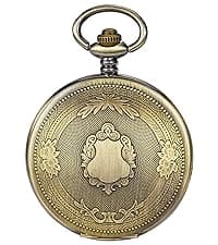 Fathers Personalized Engraved Pocket Watch, Engraved Dad, Grandpa for Father and Grandpa,Men's Pocket Watch with Chain