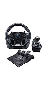 SUBSONIC Superdrive - SV250 Steering wheel with pedals and gearshift paddles racing wheel for nintendo Switch 2 - Switch - Ps4 - xbox Seie X/S, Xbox One - PC